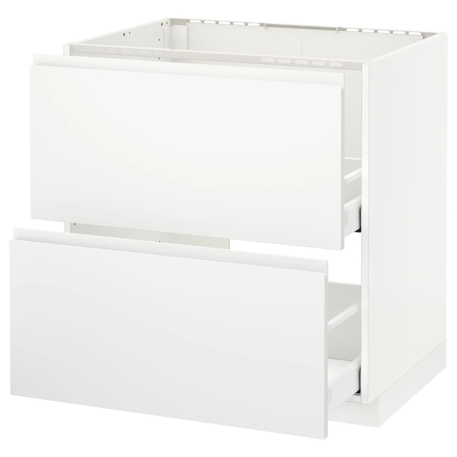 Напольный шкаф - METOD / MAXIMERA IKEA/ МЕТОД/ МАКСИМЕРА ИКЕА,  88х80 см, белый (изображение №1)