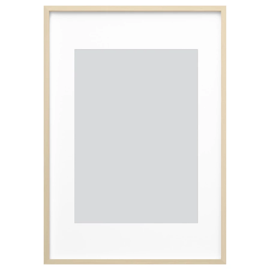 Рамка - IKEA RÖDALM/RODALM/РОДАЛЬМ ИКЕА, 100х70 см, белый/бежевый (изображение №1)