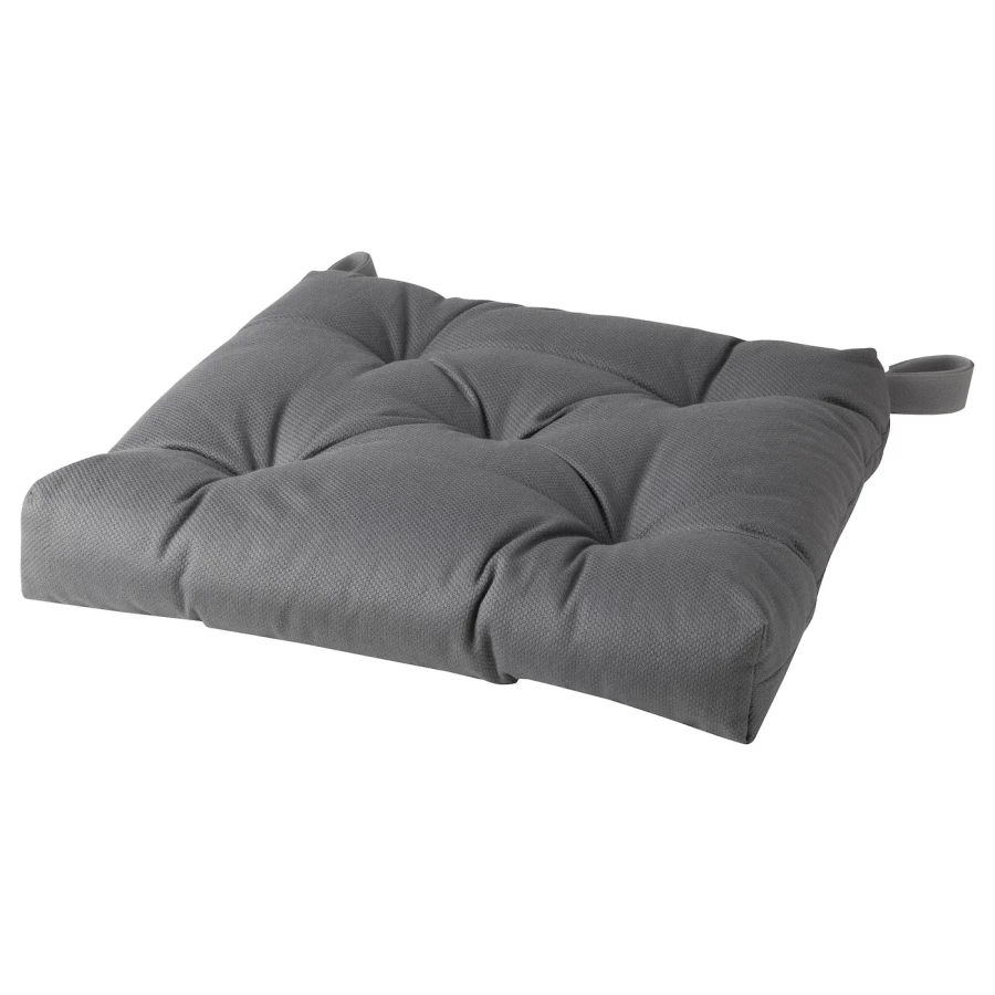 Подушка на стул - MALINDA IKEA/ МАЛИНДА  ИКЕА, 38 см, серый (изображение №1)