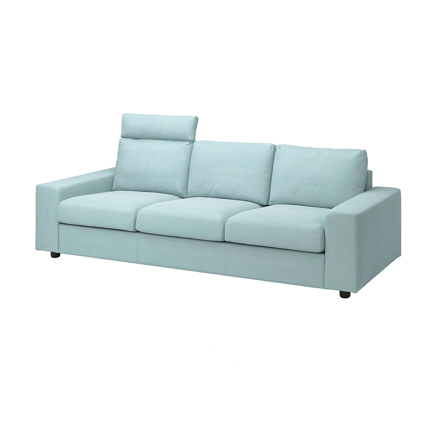 Чехол на 3-местный диван  - IKEA  VIMLE/ВИМЛЕ ИКЕА, 255х103 см,  голубой