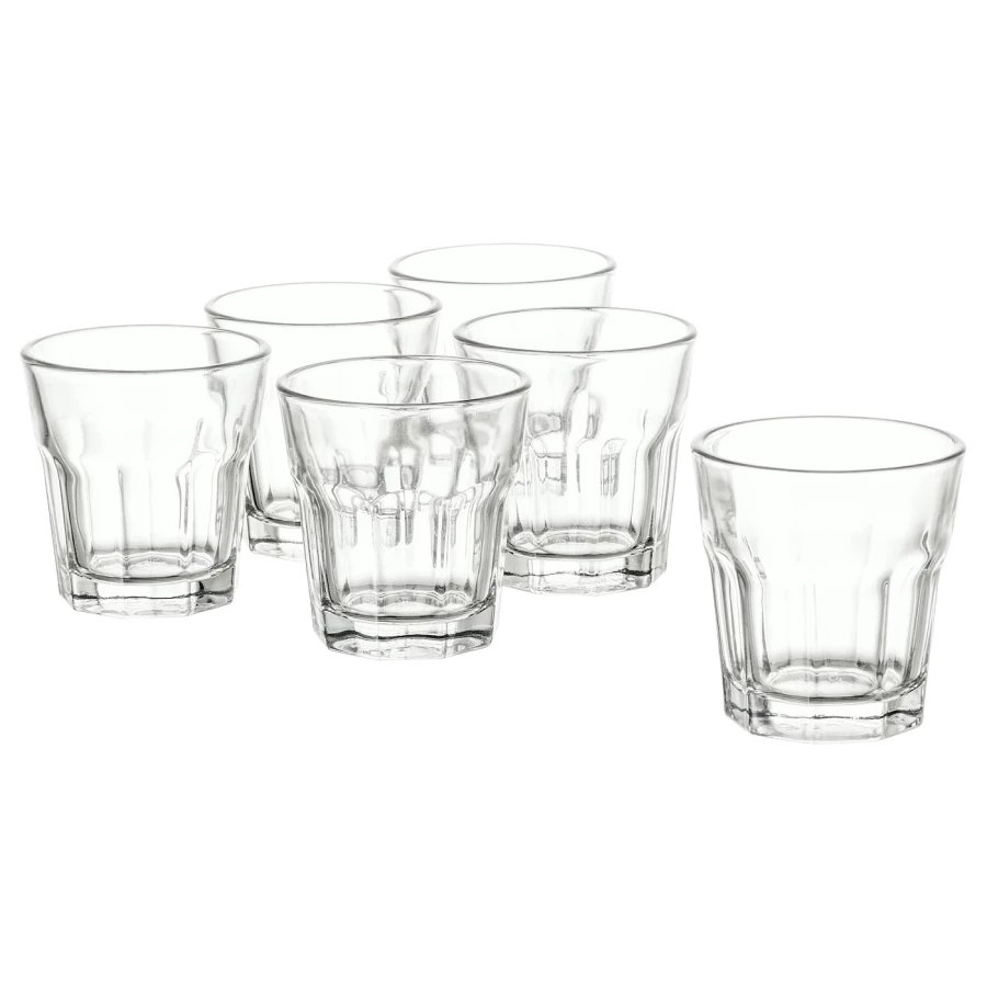 Набор стаканов, 6 шт. - IKEA POKAL, 50 мл, прозрачное стекло, ПОКАЛ ИКЕА (изображение №1)