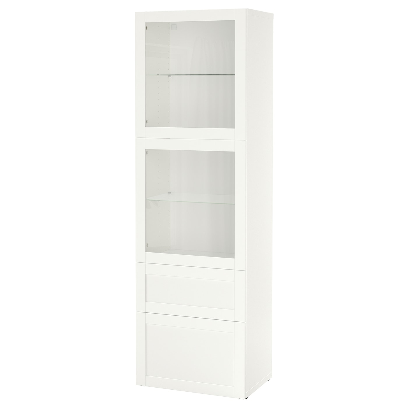 Комбинация для хранения - IKEA BESTÅ/BESTA/  БЕСТО ИКЕА, 60x42x193 см, белый