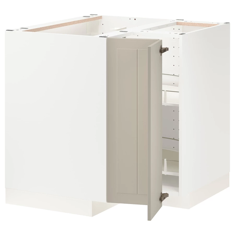 Напольный шкаф - IKEA METOD, 88x80x87,5см, белый, МЕТОД ИКЕА (изображение №1)