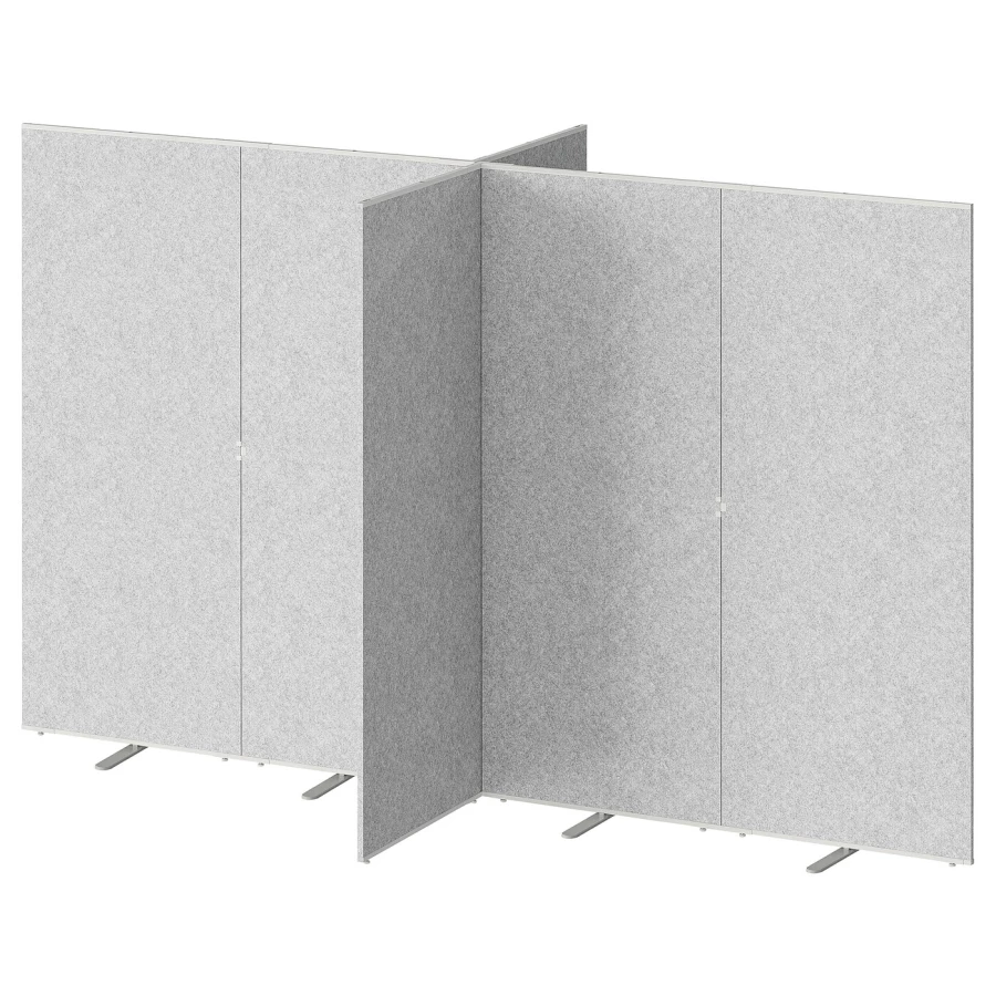 Перегородка - IKEA SIDORNA, 195x2x324см, светло-серый, СИДОРНА ИКЕА (изображение №3)