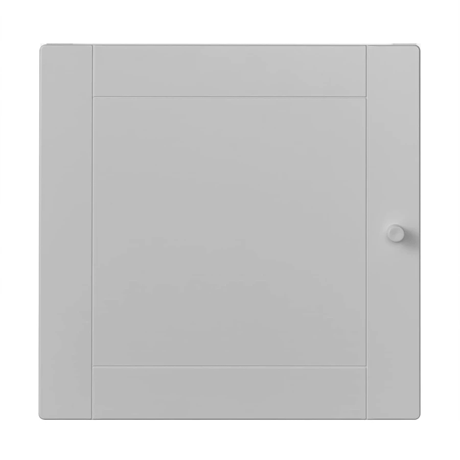 Вставка с дверцей - KALLAX IKEA/КАЛЛАКС ИКЕА, 33х33 см, бежевый/серый (изображение №4)