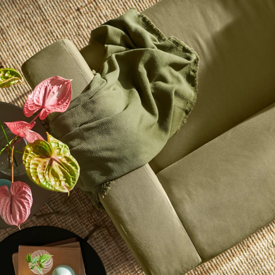 2-местный диван - IKEA KLIPPAN, 66x88x180см, зеленый, КЛИППАН ИКЕА (изображение №3)