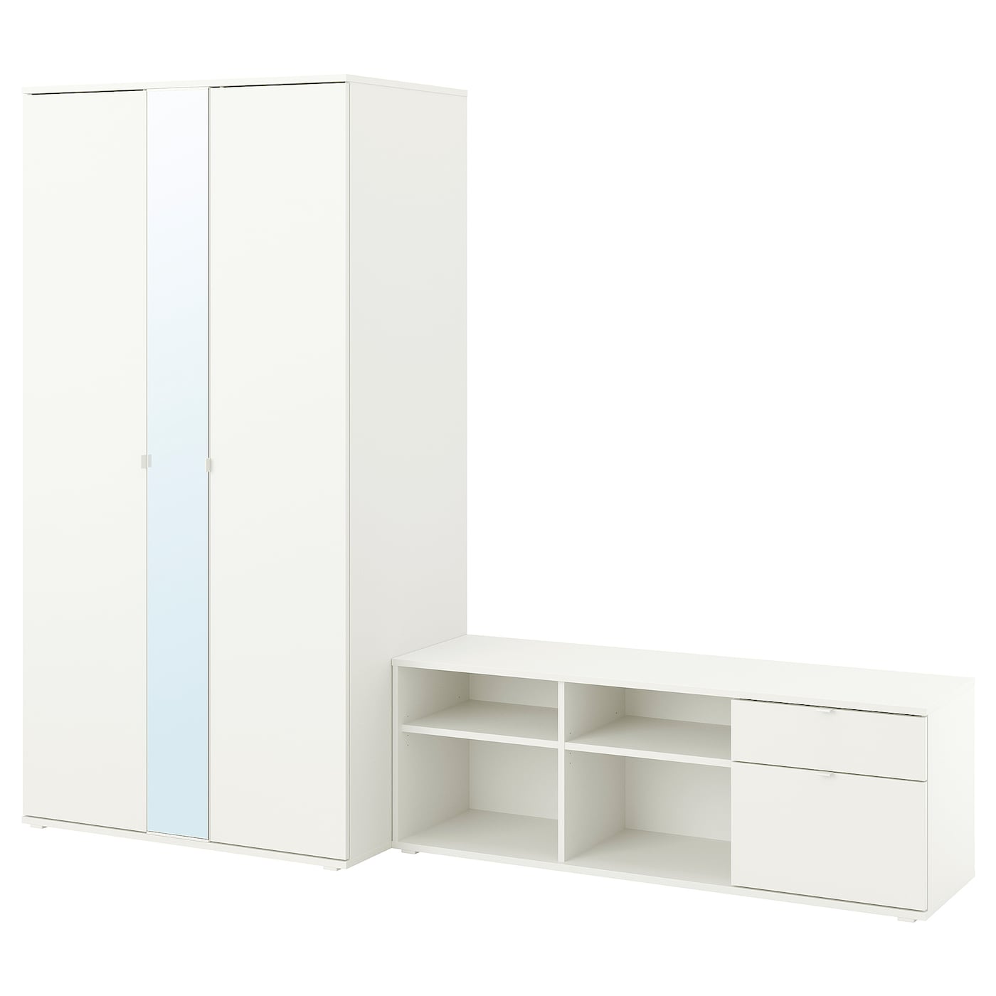 Шкаф - VIHALS IKEA/ВИХАЛС ИКЕА,200x57x200, белый