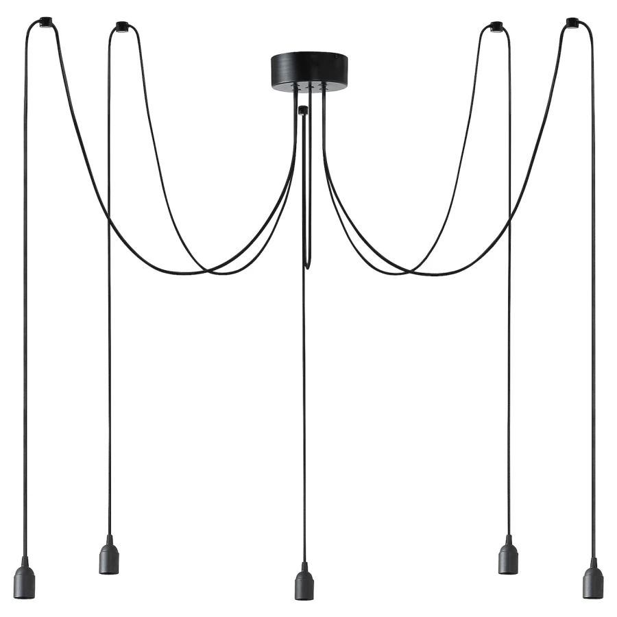 Подвесной светильник - BENGTSBOL IKEA/ БЕНГТСБОЛ ИКЕА,  12 см, черный (изображение №1)
