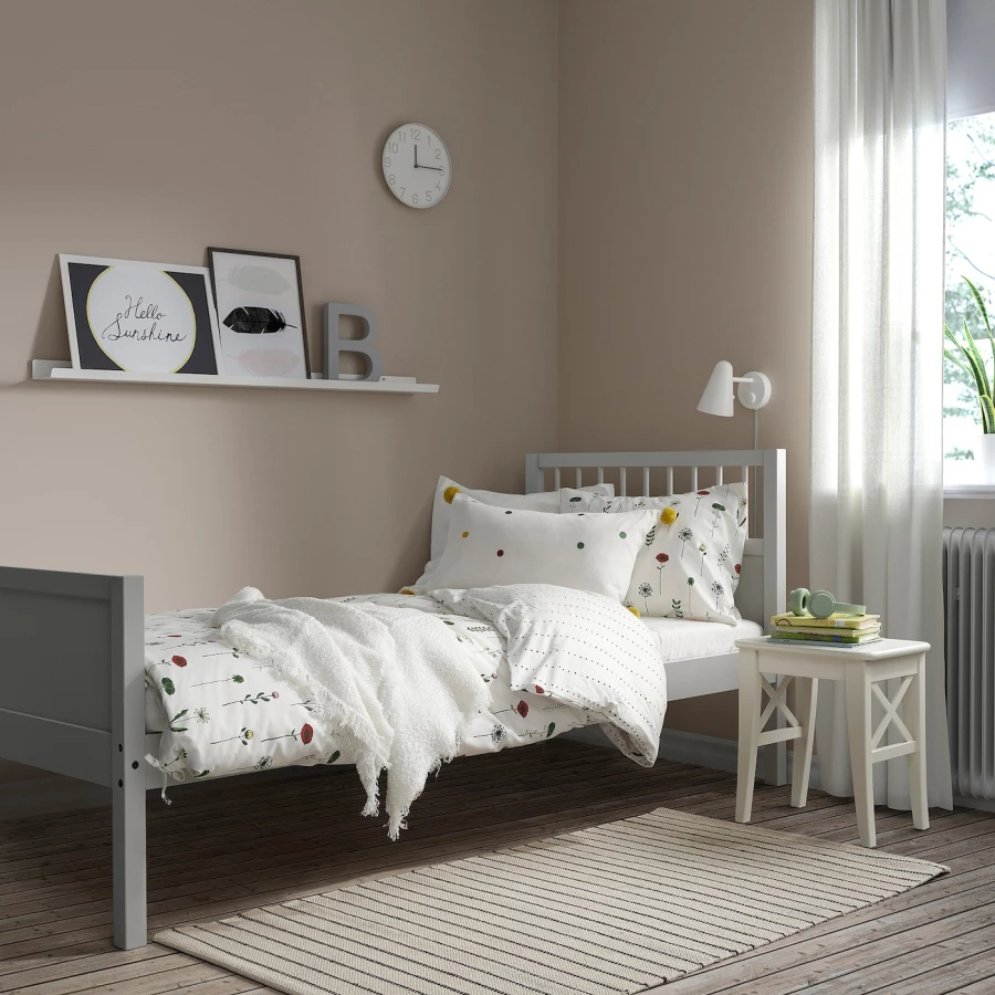 Каркас кровати - SMYGA IKEA/  смыга ИКЕА,  208х97 см, белый (изображение №2)