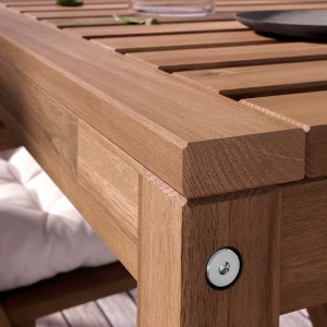 Второе фото. Стол обеденный - IKEA NÄMMARÖ/NAMMARO, 140х75х75 см, коричневый, ИКЕА