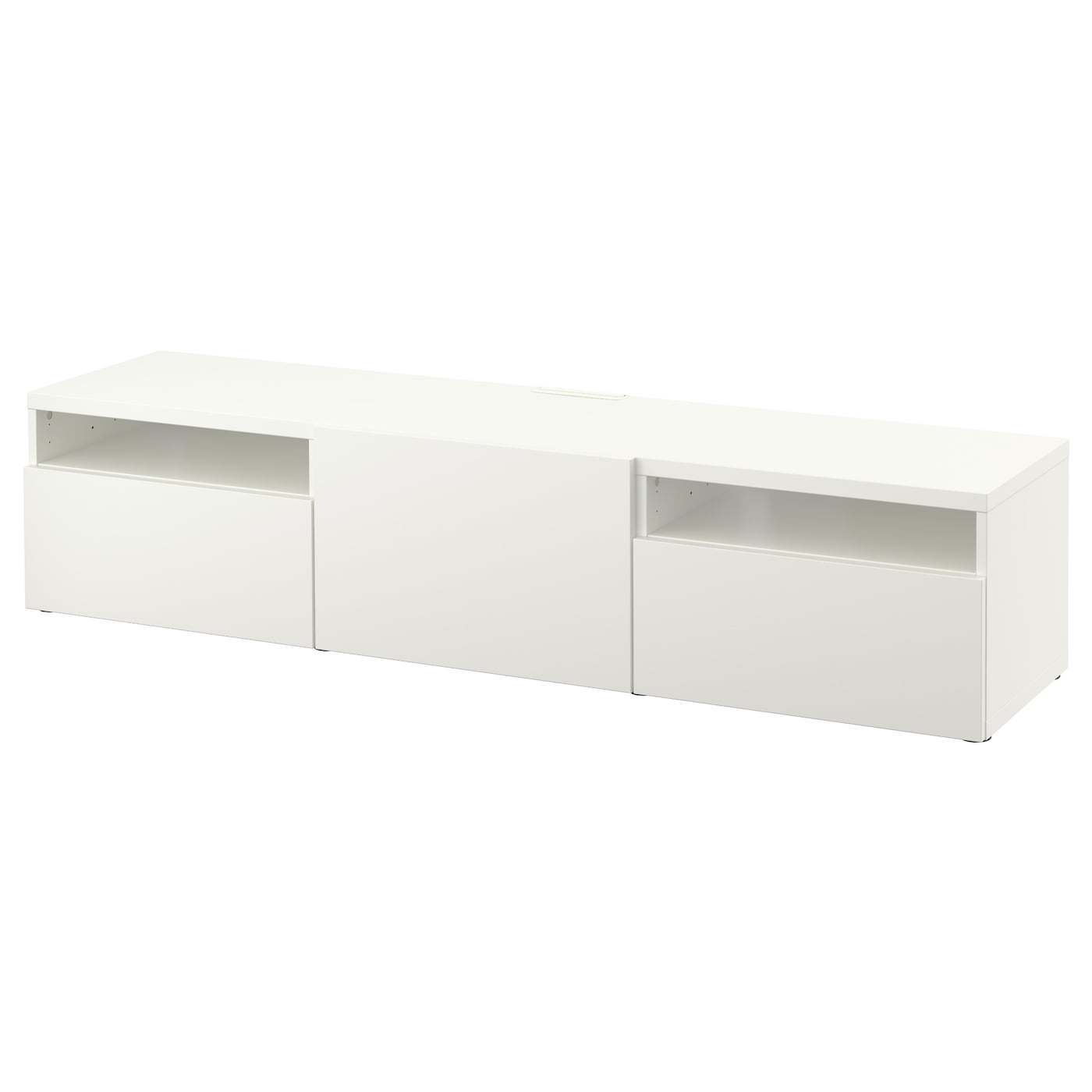 Тумба под ТВ - IKEA BESTÅ/BESTA/БЕСТО ИКЕА, 42х39х180 см, белый