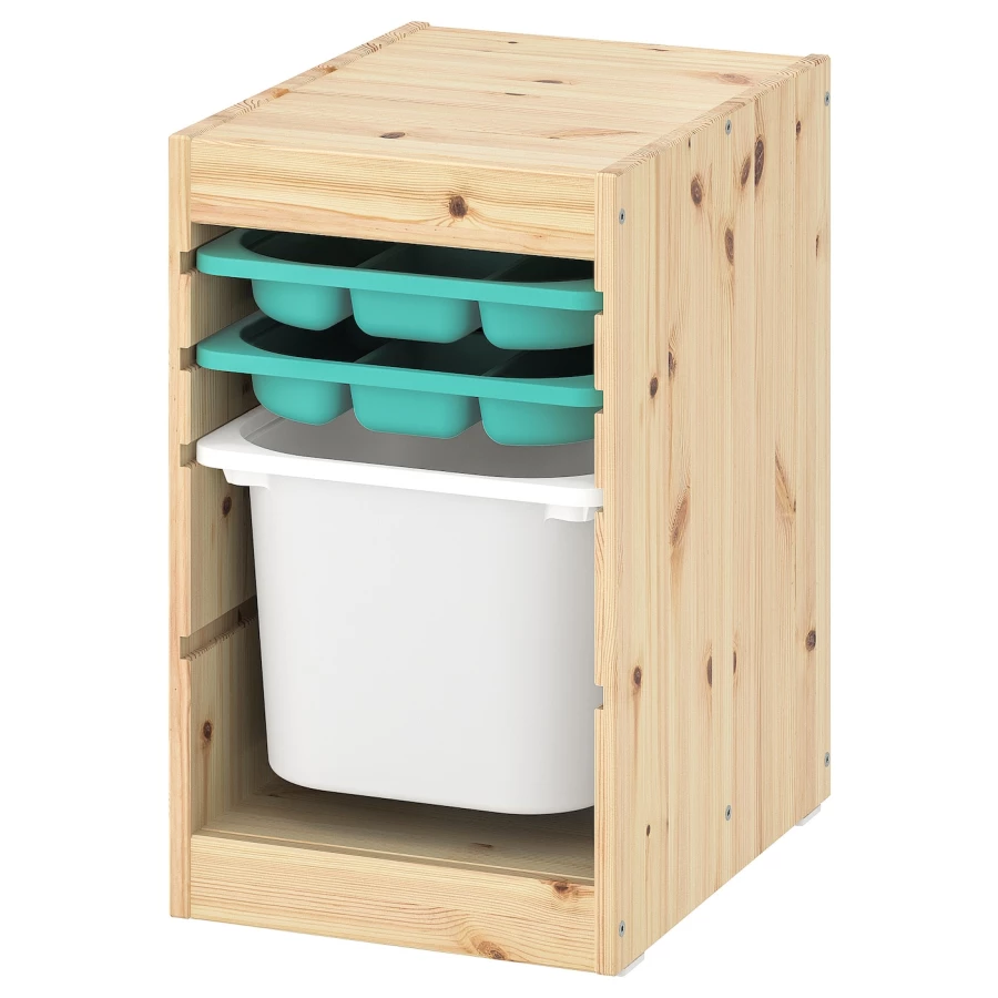 Шкаф для хранения - TROFAST IKEA/ ТРУФАСТ ИКЕА,  32x44x52 см, бежевый (изображение №1)