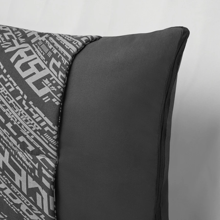 Многофункциональная подушка/одеяло- LÅNESPELARE / LАNESPELARE IKEA/  ЛОНЕСПЕЛАРЕ ИКЕА, 150/60/40 см, черный (изображение №4)