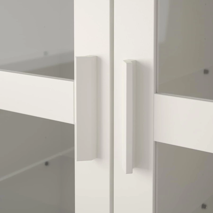 Шкаф-витрина - IKEA BRIMNES/ БРИМНЭС/БРИМНЕС ИКЕА, 80х190х35 см, белый, (изображение №3)