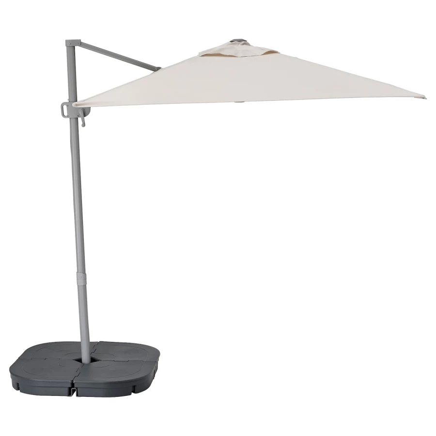 Зонт подвесной с основанием - SVALÖN / SVALОN IKEA/ СВАЛЕН ИКЕА, белый (изображение №1)