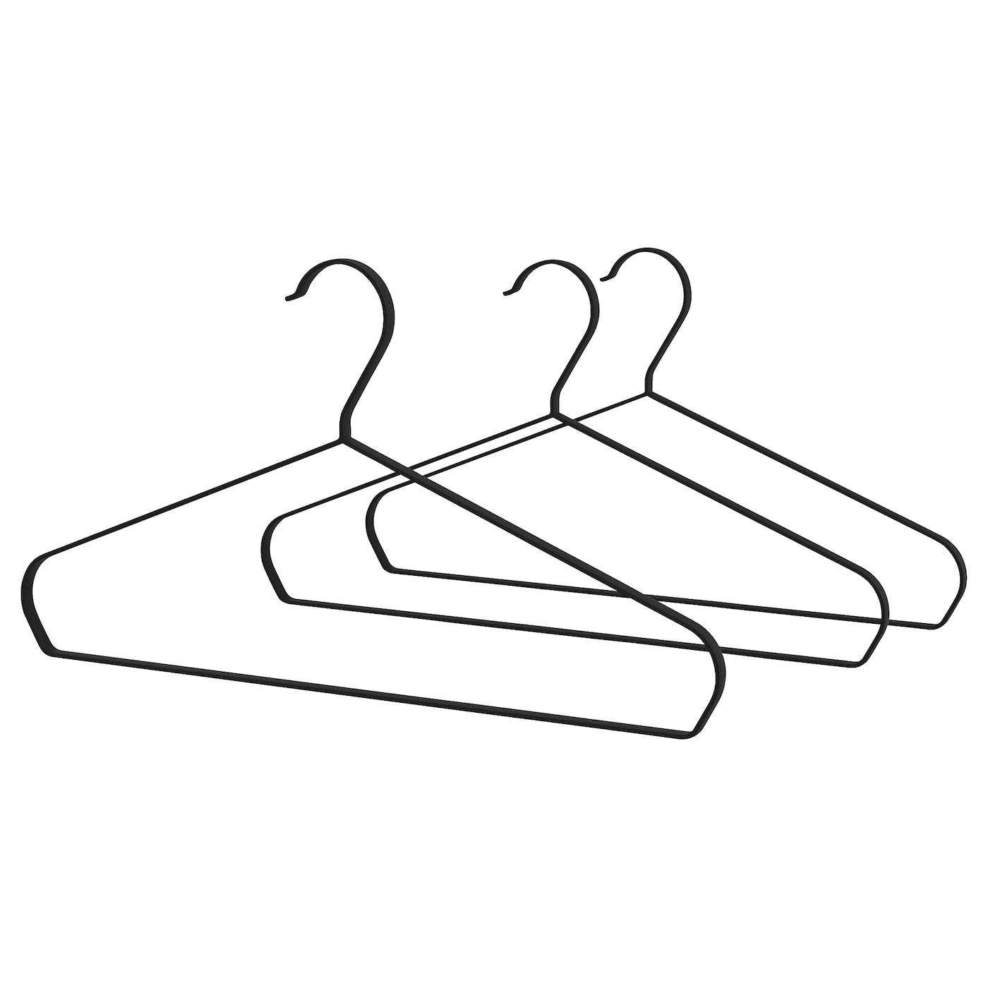 Вешалка для одежды - STRYKIS IKEA/СТРЮКИС ИКЕА, 41 см, черный