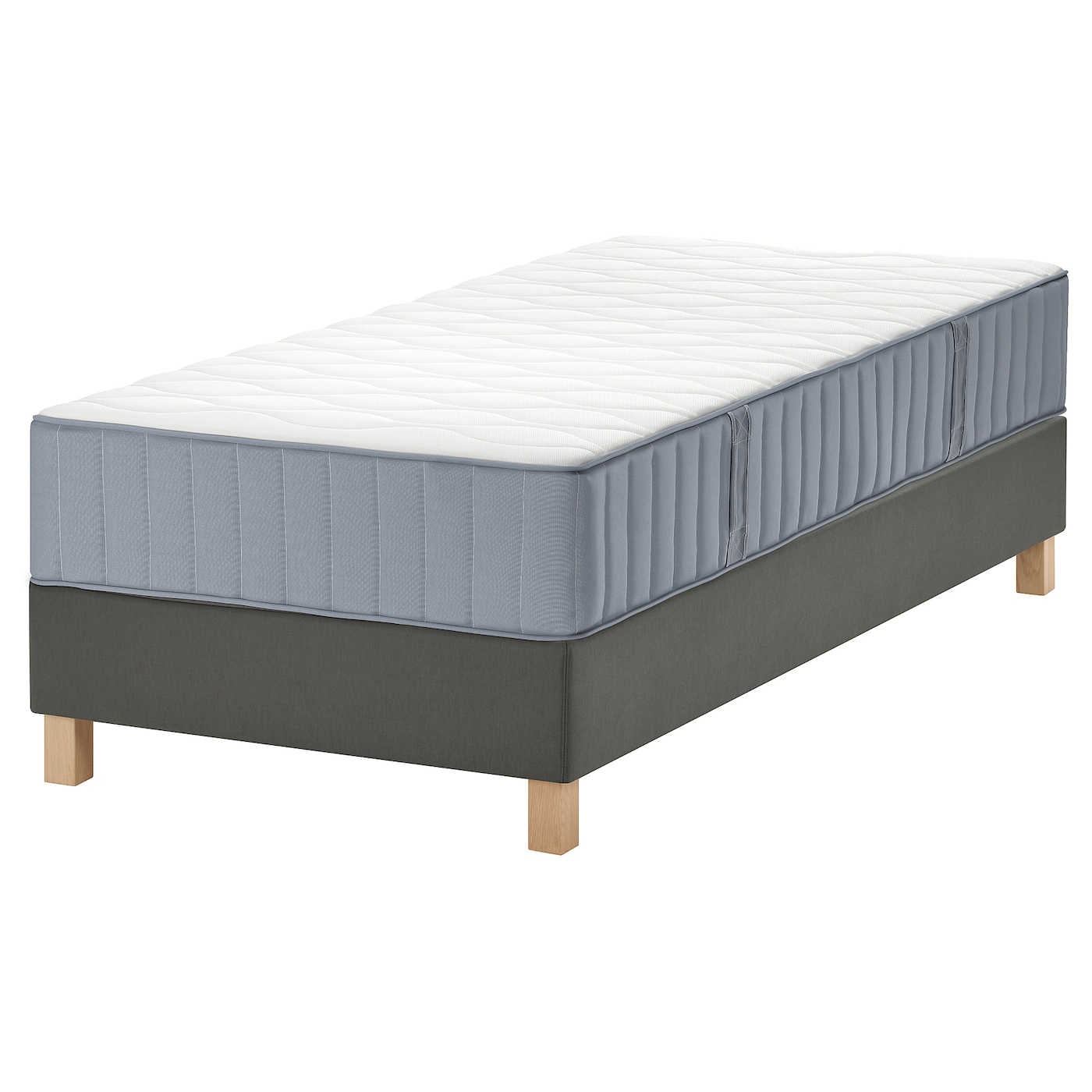 Кровать - LYNGÖR / LYNGОR IKEA/ ЛЮНГЕРЬ ИКЕА,  90х200 см,  серый