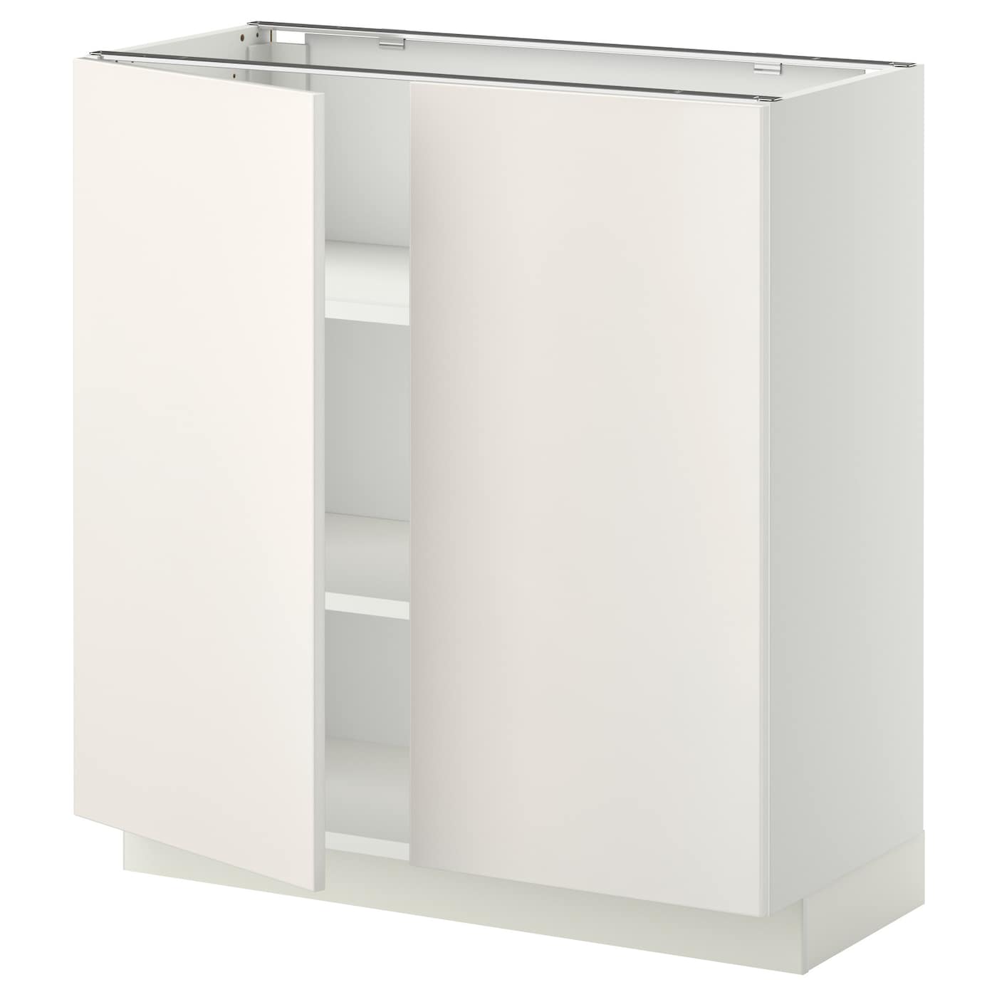 Напольный шкаф - IKEA METOD, 88x39x80см, белый, МЕТОД ИКЕА