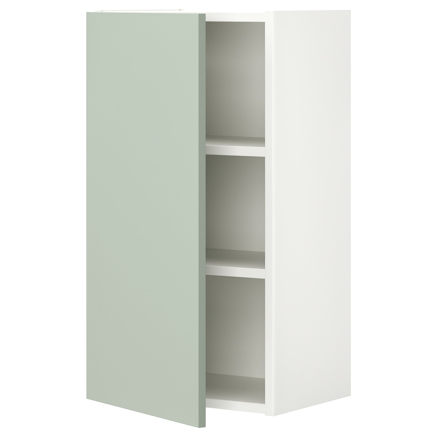 Навесной шкаф с полкой - ENHET   IKEA/ ЭНХЕТ ИКЕА, 40х75 см, белый/ зеленый
