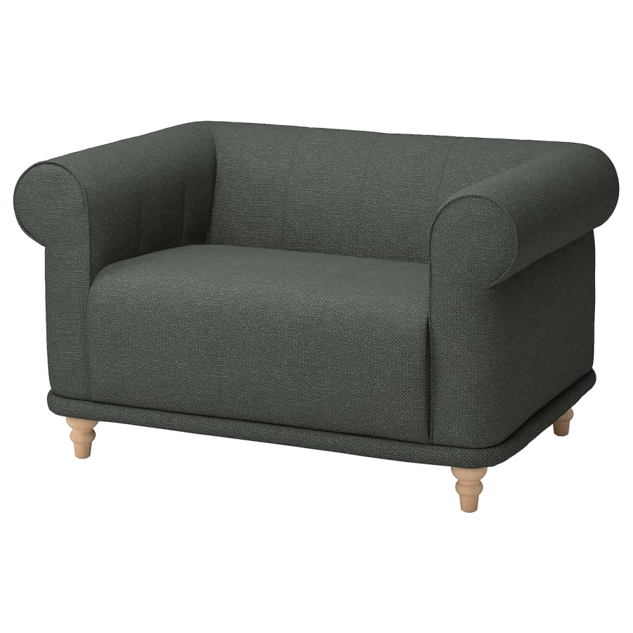 Кресло - IKEA VISKAFORS, 134х90х74 см, зеленый/бежевый, ВИСКАФОРС ИКЕА (изображение №1)