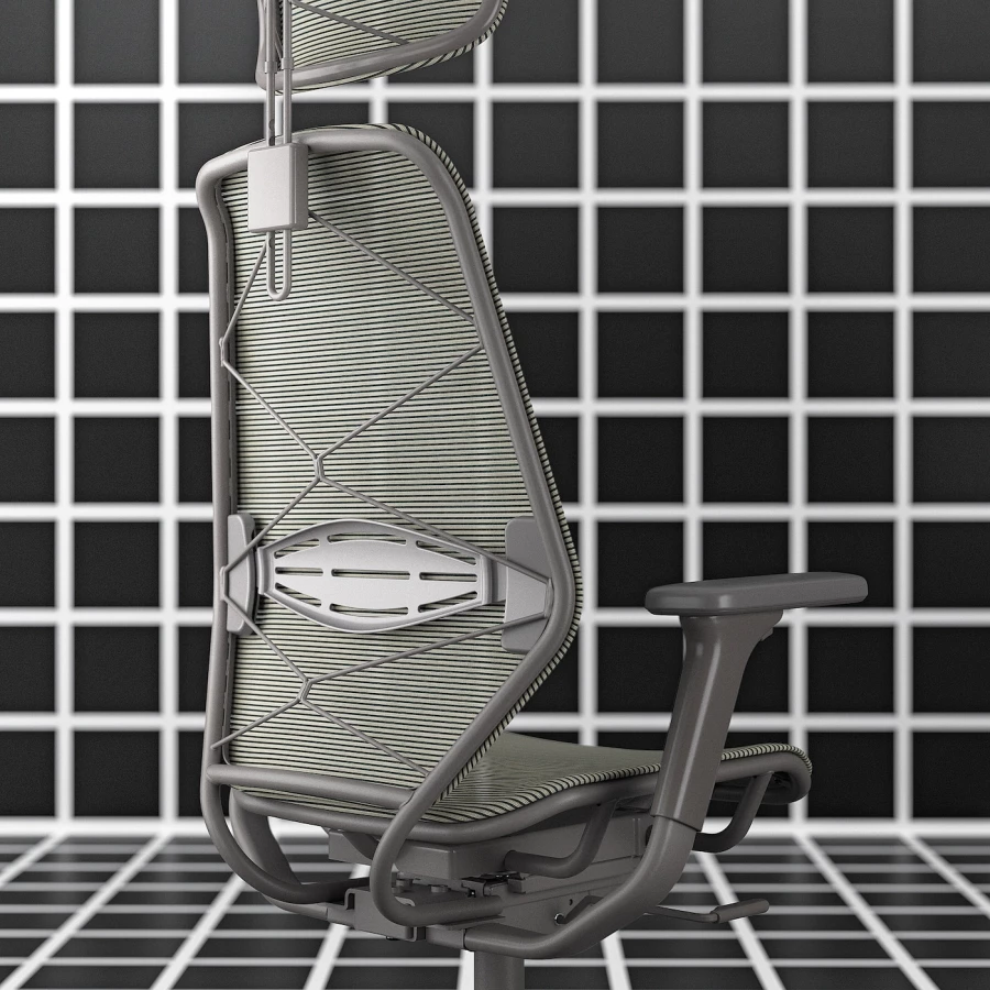 Игровое кресло - STYRSPEL IKEA, СТИРСПЕЛ ИКЕА, 69х71 см, чёрный (изображение №3)