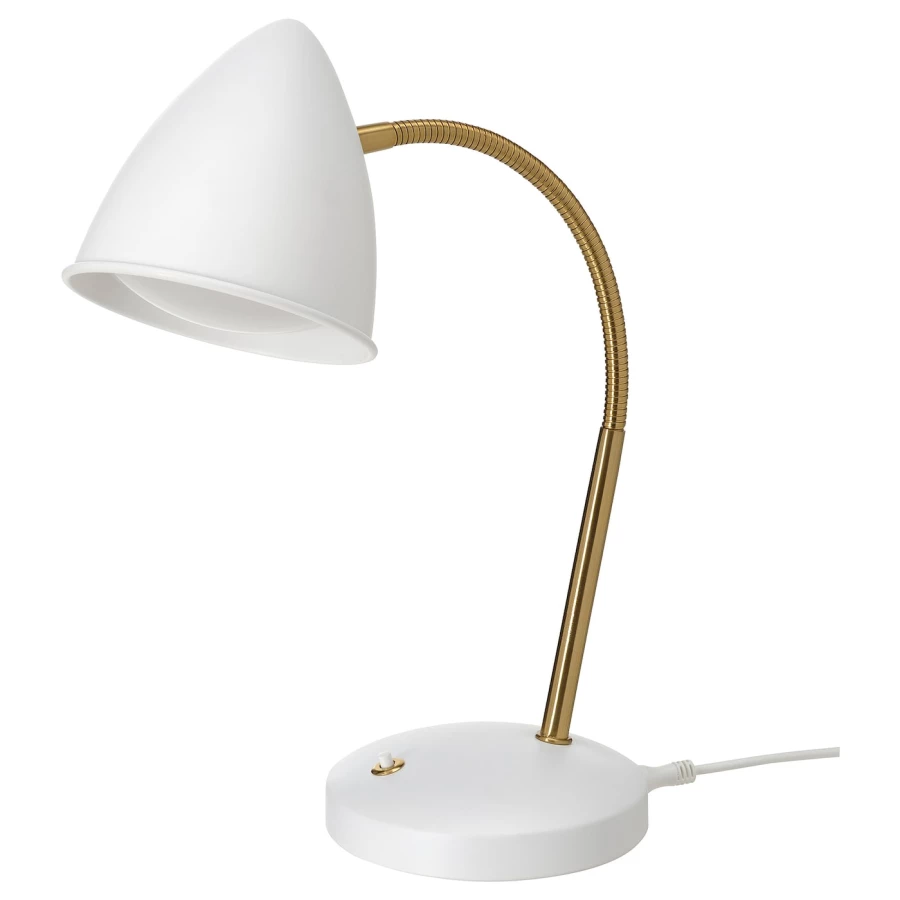 Лампа - ISNÅLEN / ISNАLEN IKEA/ ИСНАЛЕН ИКЕА, 37 см,  белый (изображение №1)