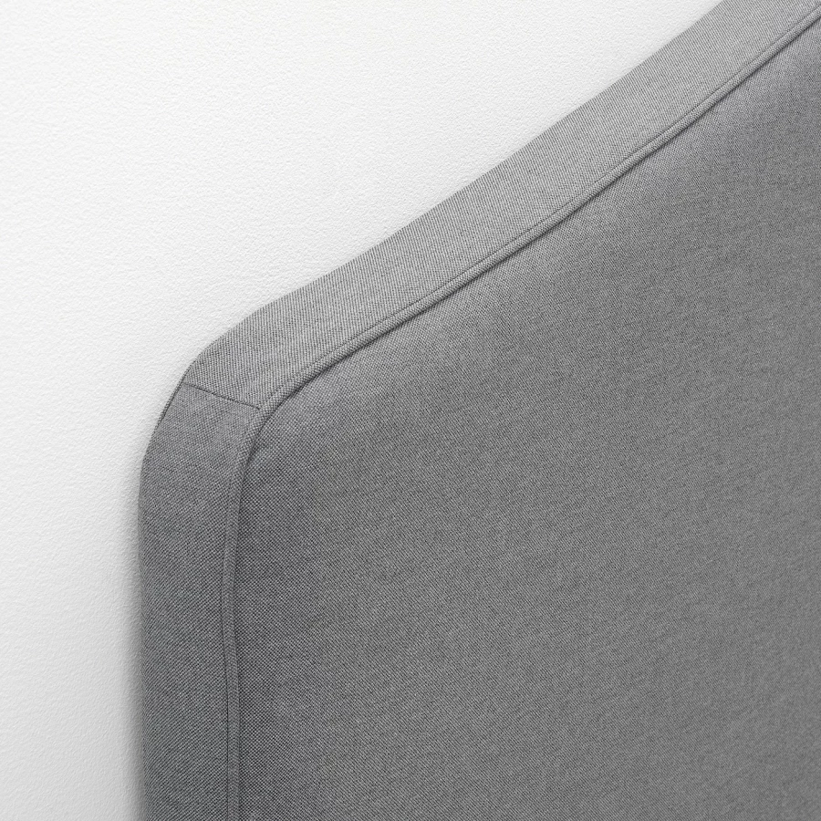 Комбинация мебели для спальни - IKEA HAUGA, 200x140см, серый/светло-серый, ХАУГА ИКЕА (изображение №4)