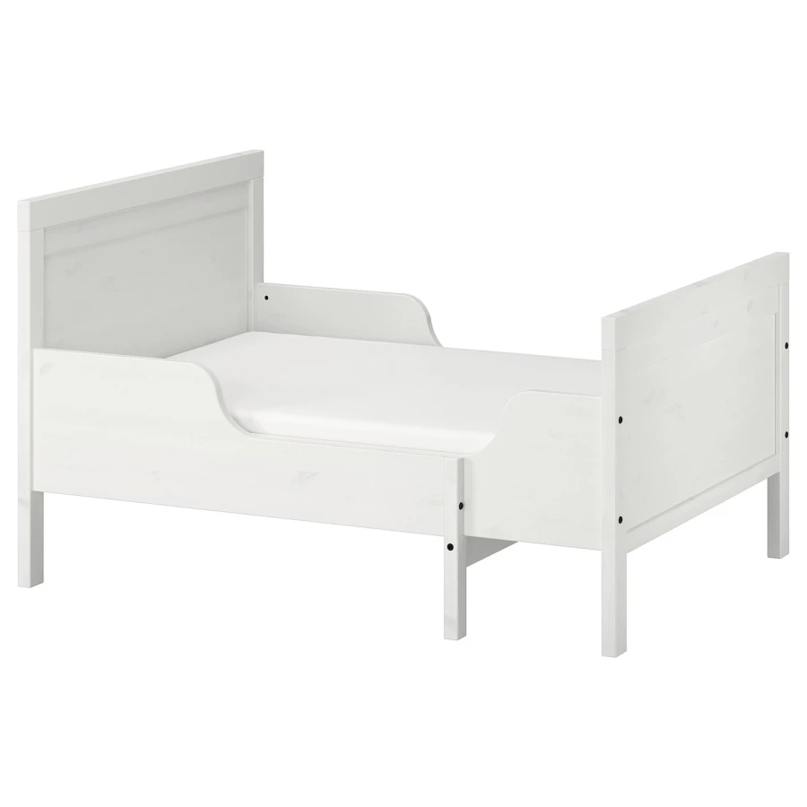 Кровать одноярусная - IKEA SUNDVIK/LURÖY/LURОY/СУНДВИК/ЛУРОЙ ИКЕА  , 80x200 см, белый (изображение №1)