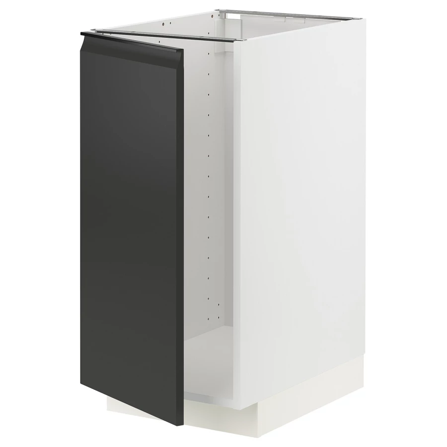 Напольный шкаф - METOD IKEA/ МЕТОД ИКЕА,  40х88 см, белый/черный (изображение №1)