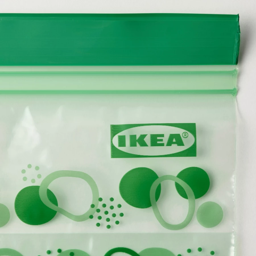Пакет для продуктов, 25 шт. - IKEA ISTAD, 0.3 л, зеленый, ИСТАД ИКЕА (изображение №5)