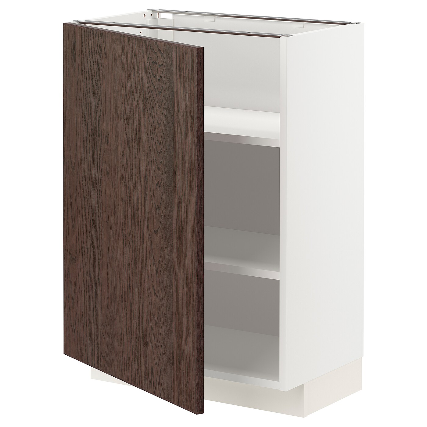 Напольный шкаф  - IKEA METOD, 88x39x60см, белый/темно-коричневый, МЕТОД ИКЕА