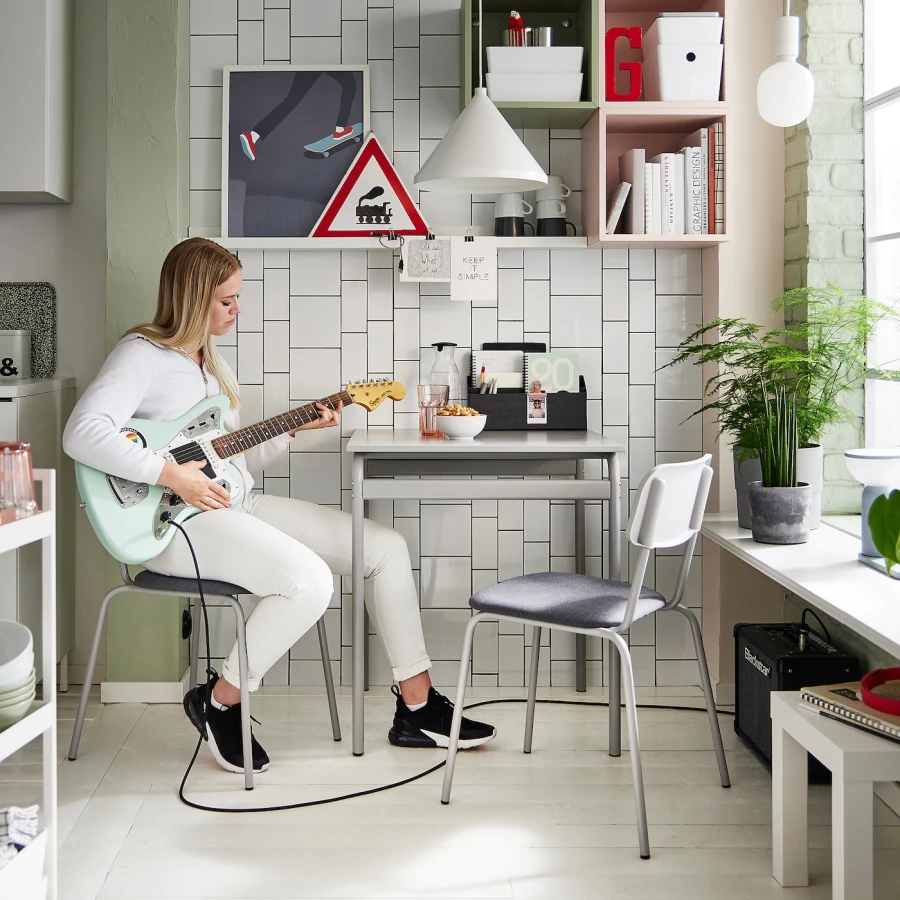 Кухонный комплект  - GRÅSALA IKEA/ГРОСАЛА ИКЕА, 67 см, серый (изображение №2)