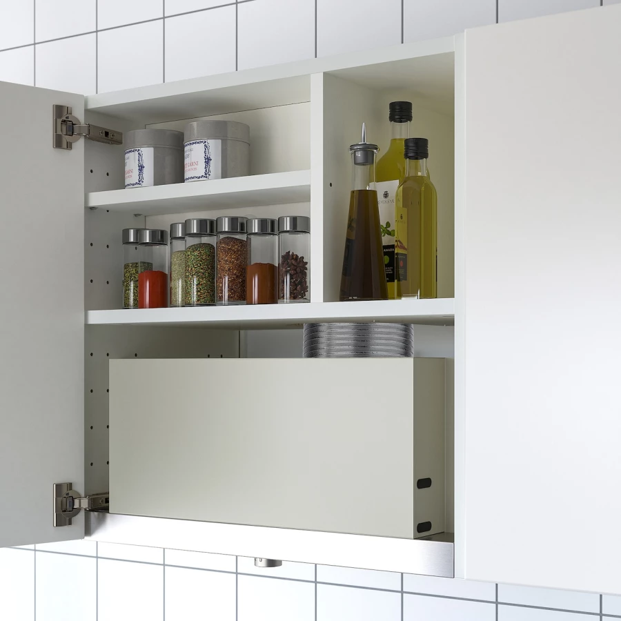 Шкафчик навесной для встроенной вытяжки -  METOD  IKEA/  МЕТОД ИКЕА, 60х60 см, белый (изображение №2)