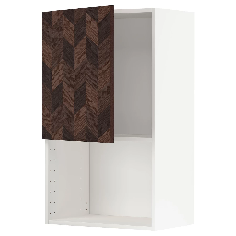 METOD Навесной шкаф - METOD IKEA/ МЕТОД ИКЕА, 100х60 см, белый/коричневый (изображение №1)