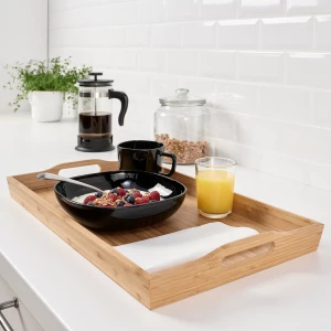 Второе фото. Поднос - IKEA FRUKTSKAL, 50x30 см, бамбуковый ФРУКТСКЭЛ ИКЕА