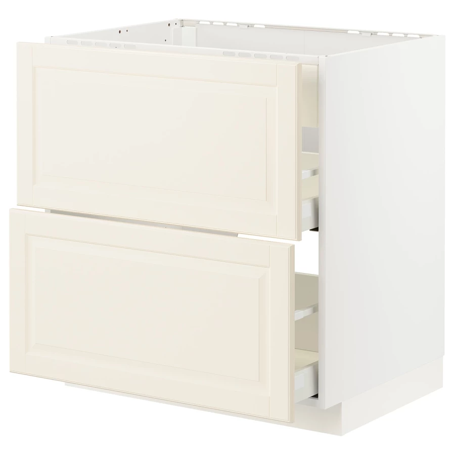 Напольный шкаф - METOD / MAXIMERA IKEA/ МЕТОД/ МАКСИМЕРА ИКЕА,  88х80 см, белый/светло-бежевый (изображение №1)