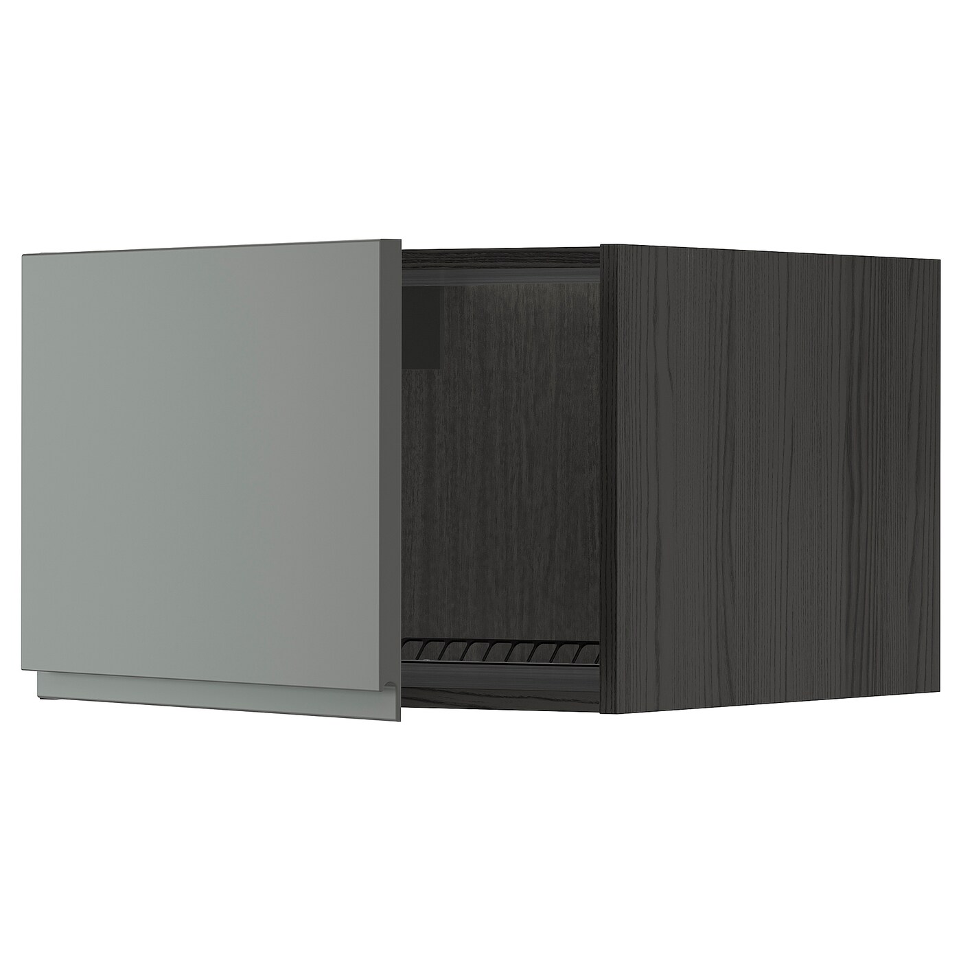 Шкаф для холодильника/морозильной камеры - METOD  IKEA/  МЕТОД ИКЕА, 40х60 см, черный/серый