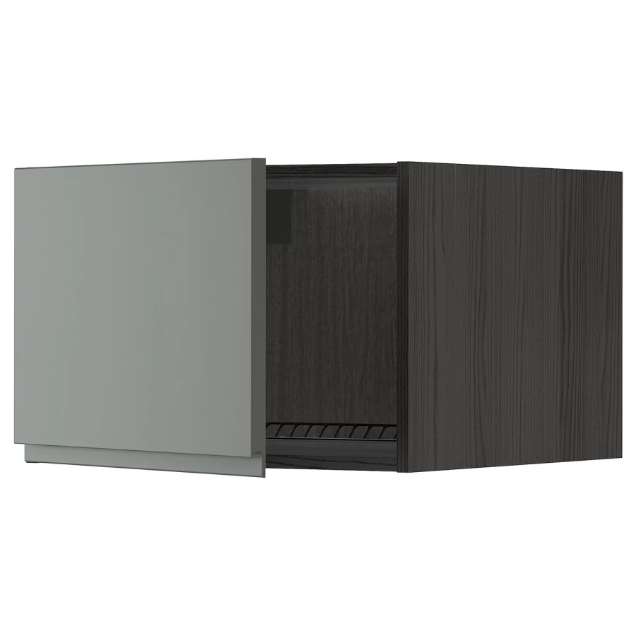 Шкаф для холодильника/морозильной камеры - METOD  IKEA/  МЕТОД ИКЕА, 40х60 см, черный/серый (изображение №1)