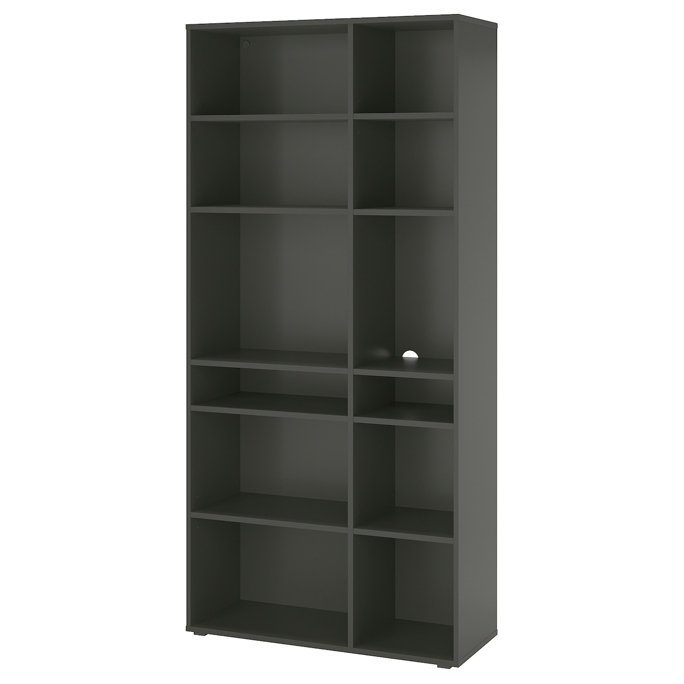 Книжный шкаф  - VIHALS IKEA/ ВИХАЛС ИКЕА,96х37х200 см,  черный