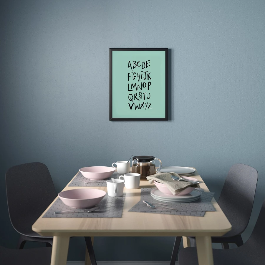 Постер - IKEA BILD, 40х50 см, «Алфавит», БИЛЬД ИКЕА (изображение №2)