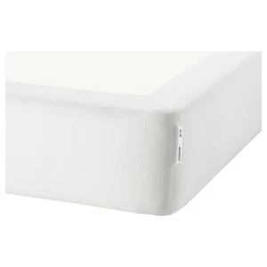 Континентальная кровать - IKEA ESPEVÄR/VÅGSTRANDA/ESPEVAR/VAGSTRANDA, 200х140 см, матрас средне-жесткий, белый, ЭСПЕВАР/ВЭГСТРАНДА ИКЕА