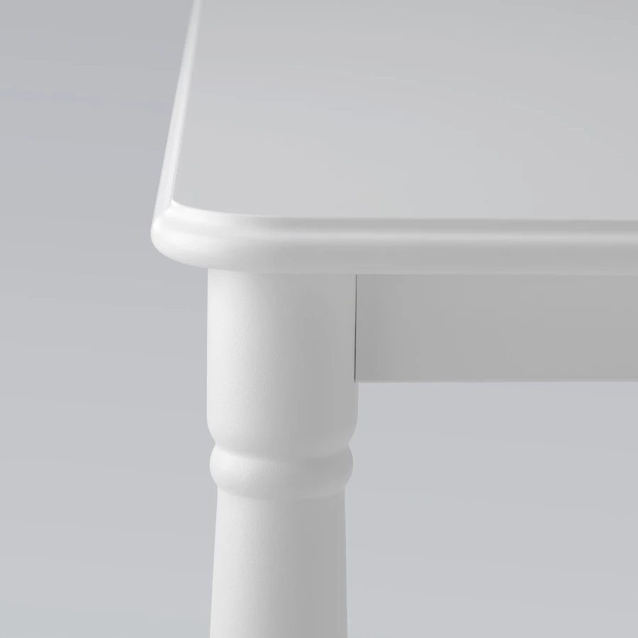 Стол и 4 стула - DANDERYD / EBBALYCKE IKEA/ ДАНДЭРЮД / ЭББАЛЮККЕ ИКЕА, 130х75/87х38  см, белый (изображение №3)