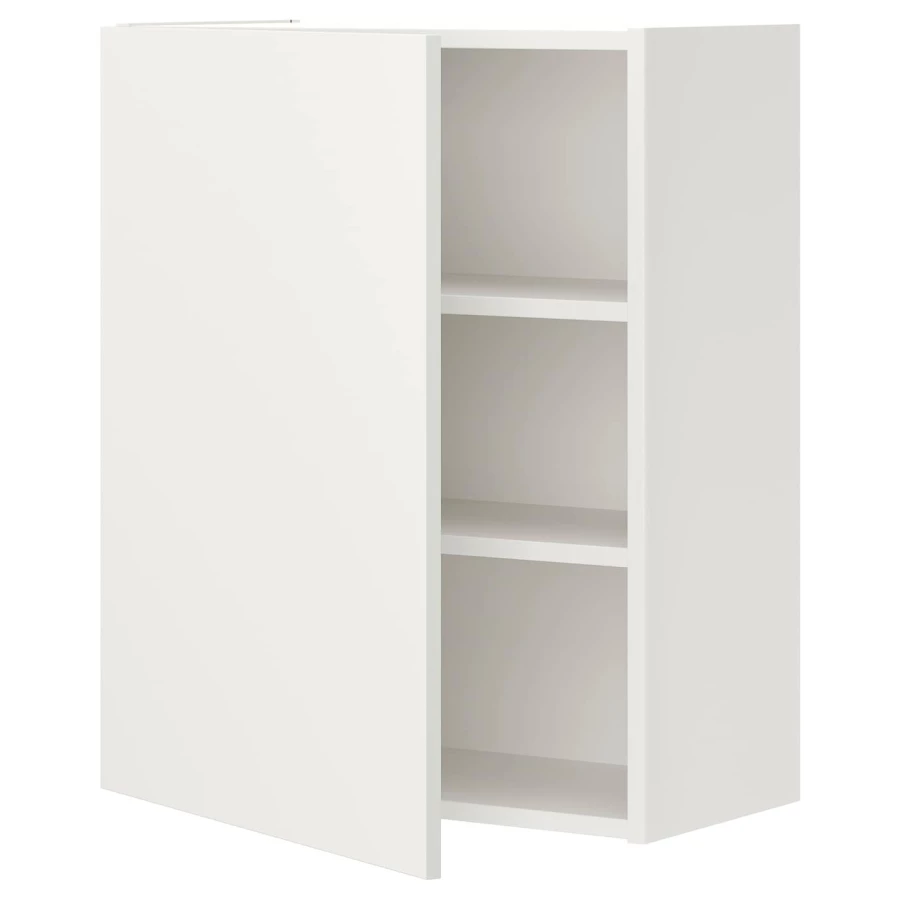 Кухонный навесной шкаф - ENHET IKEA/ ЭНХЕТ ИКЕА, 60х30х75 см, белый (изображение №1)