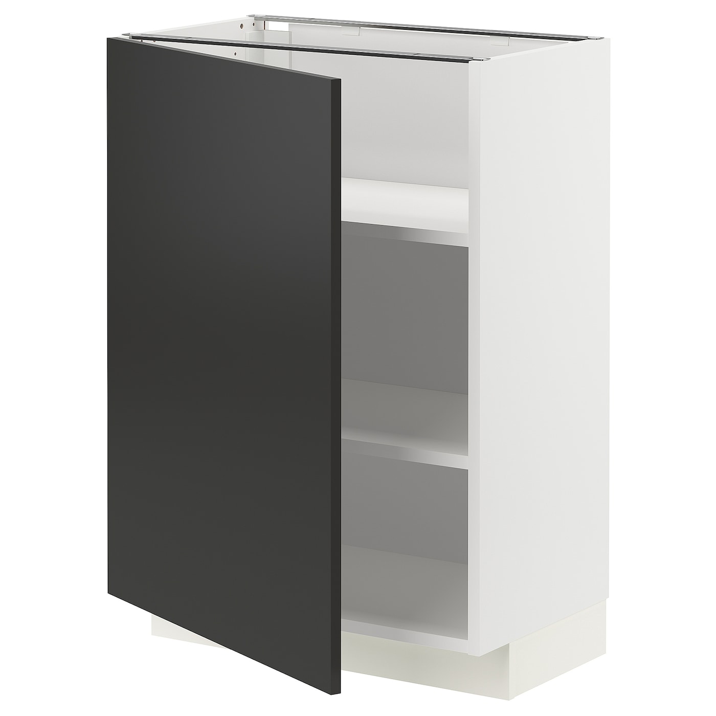 Напольный шкаф - METOD IKEA/ МЕТОД ИКЕА,  88х60 см, белый/темно-серый