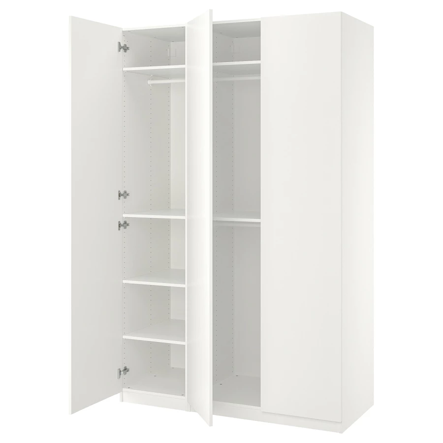 Гардероб - IKEA PAX/FORSAND/ПАКС/ФОРСАНД ИКЕА, 150x60x236 см, белый (изображение №1)