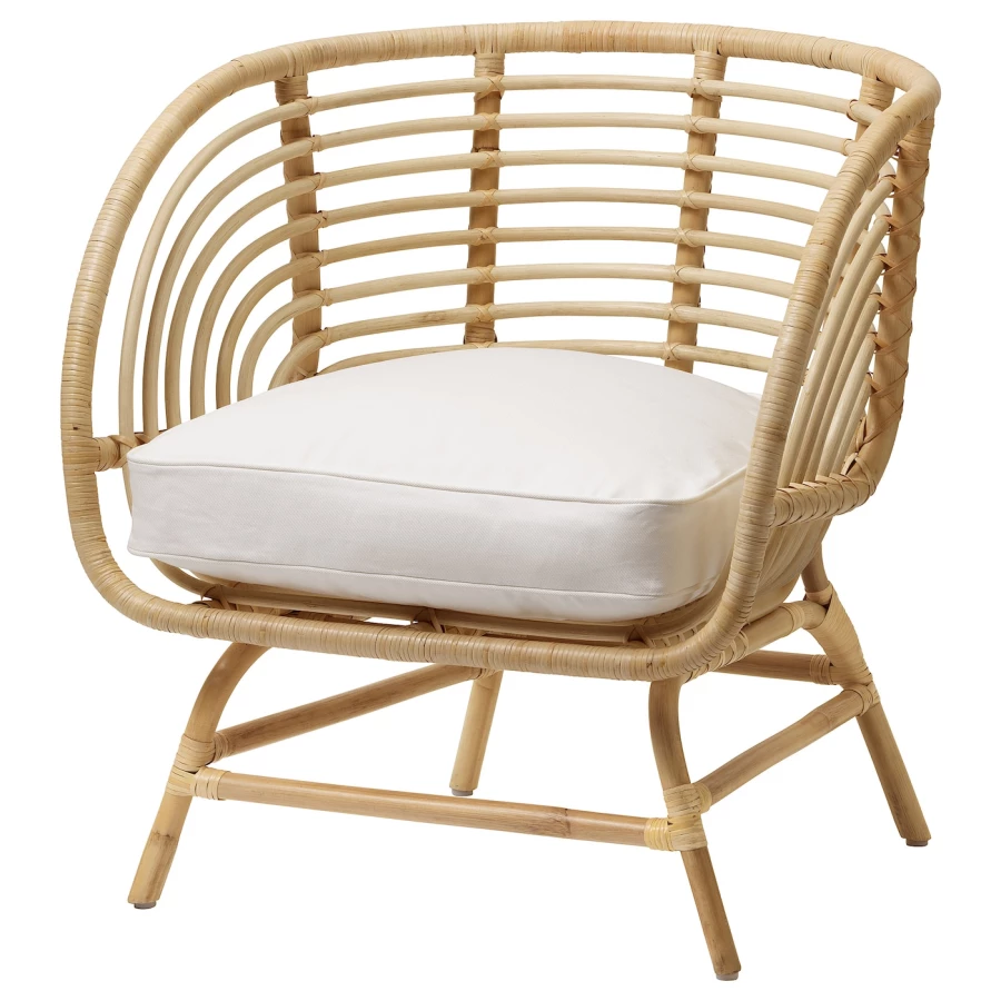Кресло садовое - IKEA BUSKBO, 75х52 см, коричневый/светло-коричневый, БУСКБУ ИКЕА (изображение №1)