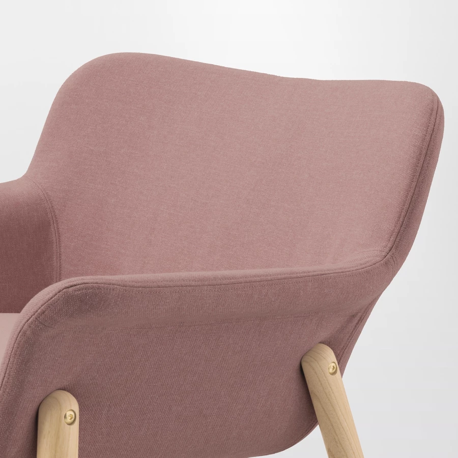 Кресло - IKEA VEDBO, 73х65х75 см, розовый, ВЕДБУ ИКЕА (изображение №4)