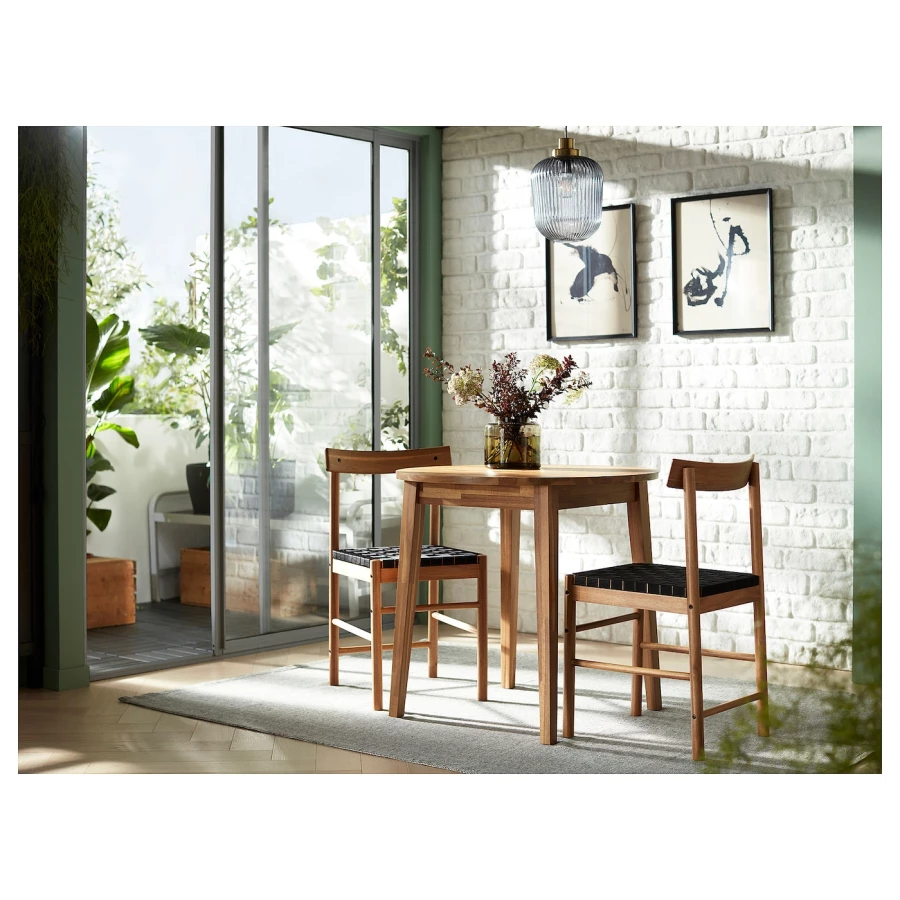 Кухонный стол - NACKANÄS IKEA/ НАККАНАС ИКЕА, 80 см, коричневый (изображение №3)