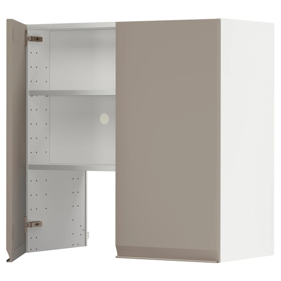 Навесной шкаф - METOD  IKEA/  МЕТОД ИКЕА, 80х80 см, белый/бежевый (изображение №1)