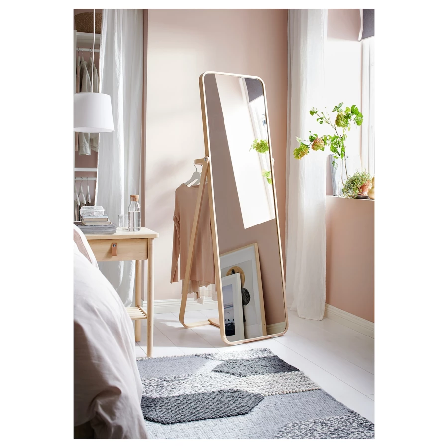Зеркало - IKORNNES IKEA/ ИКОРННЕС  ИКЕА, 52х167 см,  бежевый (изображение №2)